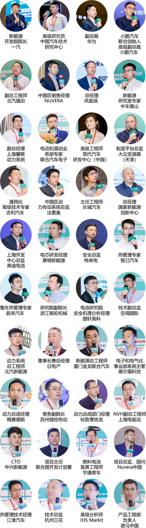 中国国际动力电池安全设计与制造论坛&往届优质嘉宾风采（部分）